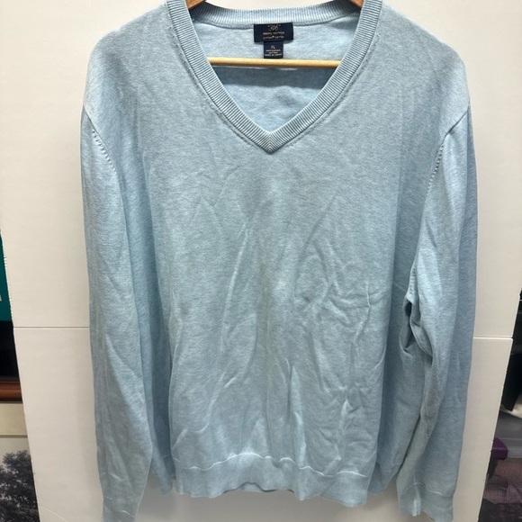 Brooks Brothers Other - Brooks Brothers Pale Blue V-Neck Sweater